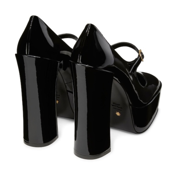 Stuart Weitzman black patent Sky High Mary Jane pump. Size 9. - Picture 7 of 13